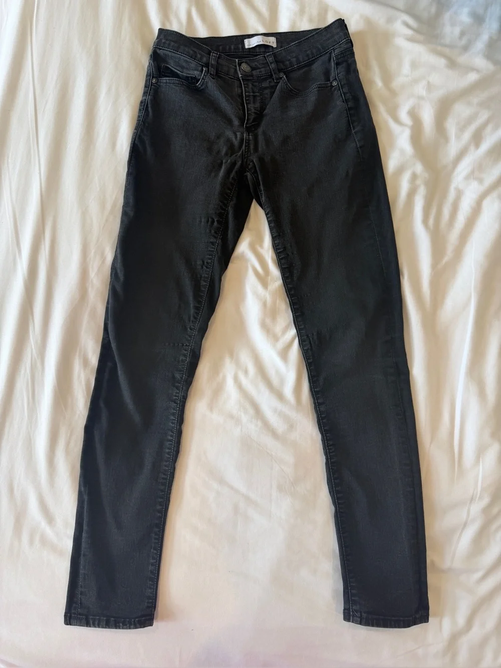Loft Skinny Stretch Black Jean Size 25/0
